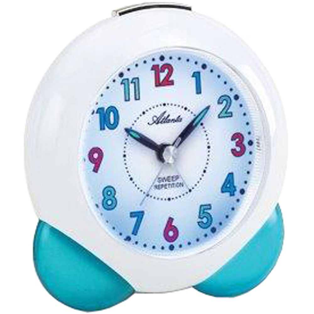 Atlanta Kinder-Lernuhr – Wanduhr Analog, 21 Cm, Mit Bunten Zahlen, Schleichendem Sekundenzeiger & Geräuscharm