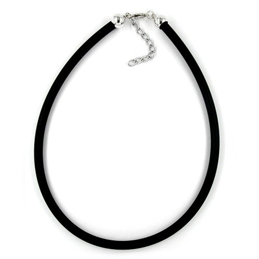 Band Gummi 45cm silber-farbig
