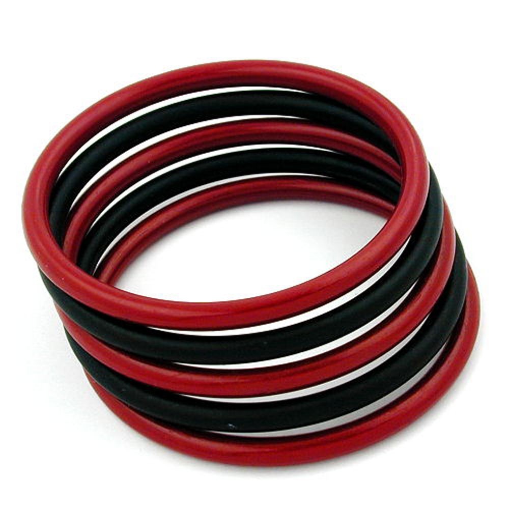 Armreif Ringspiel rot-schwarz