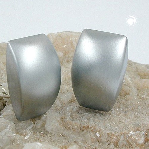 Ohrring Trapez chrom-matt