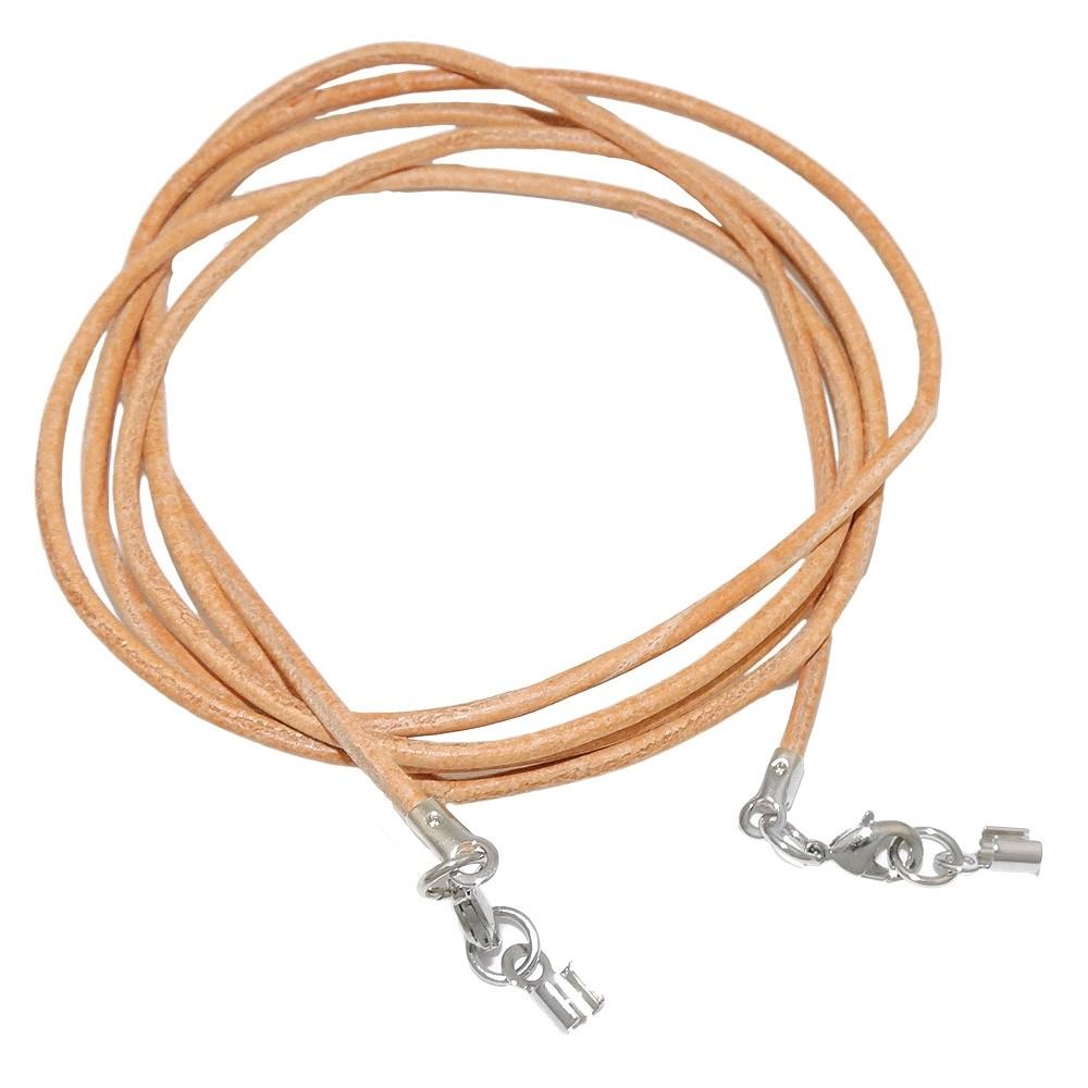 Band Leder natur 2x Verschluss (si)