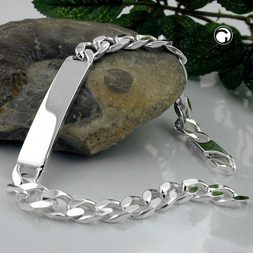 Schildband Armband Panzer 925 Sterlingsilber