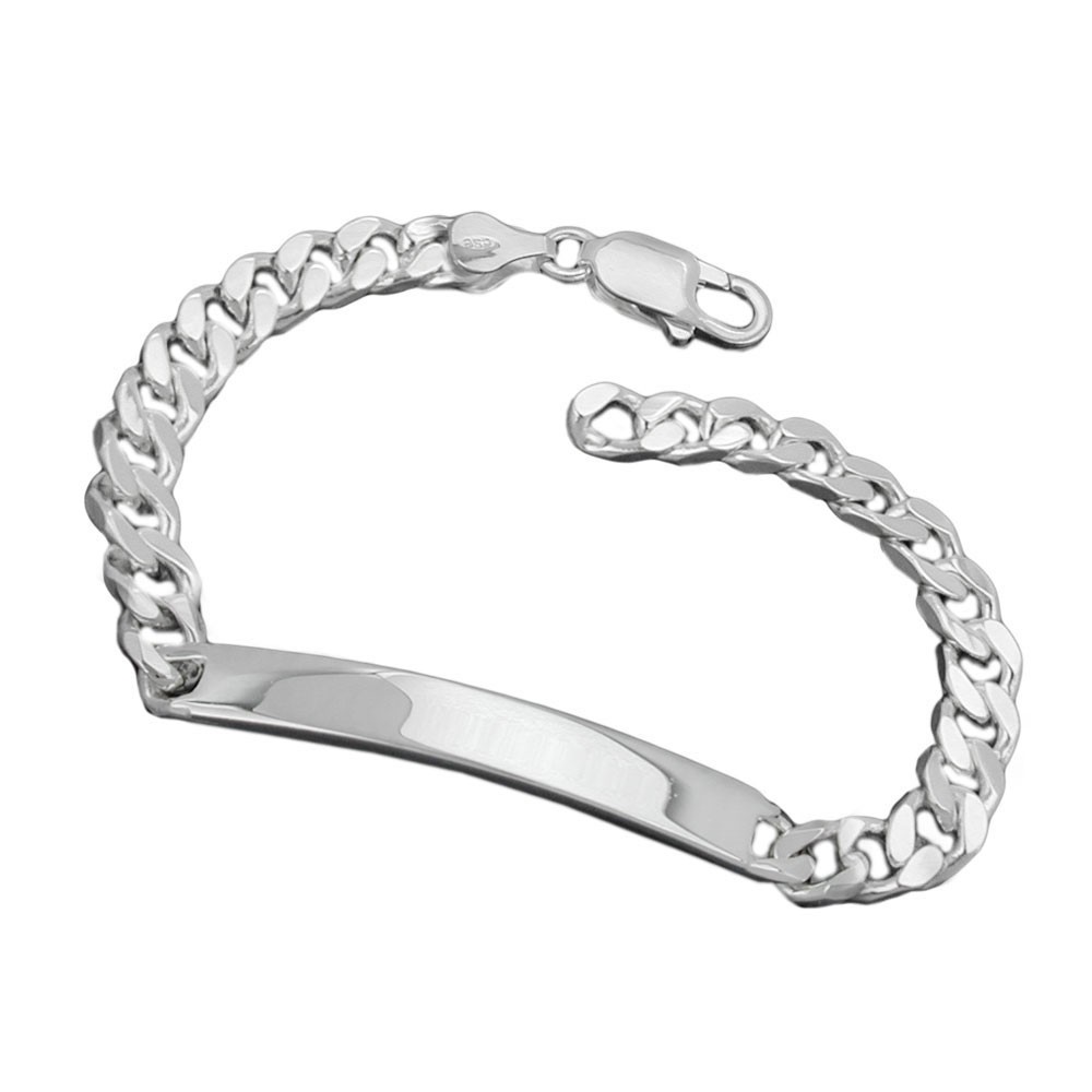 Schildband Armband Panzer 925 Sterlingsilber