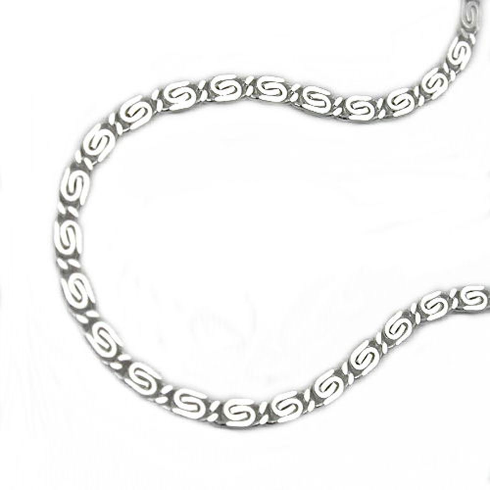 Halskette S-Panzer diamantiert 925 Sterlingsilber 45cm