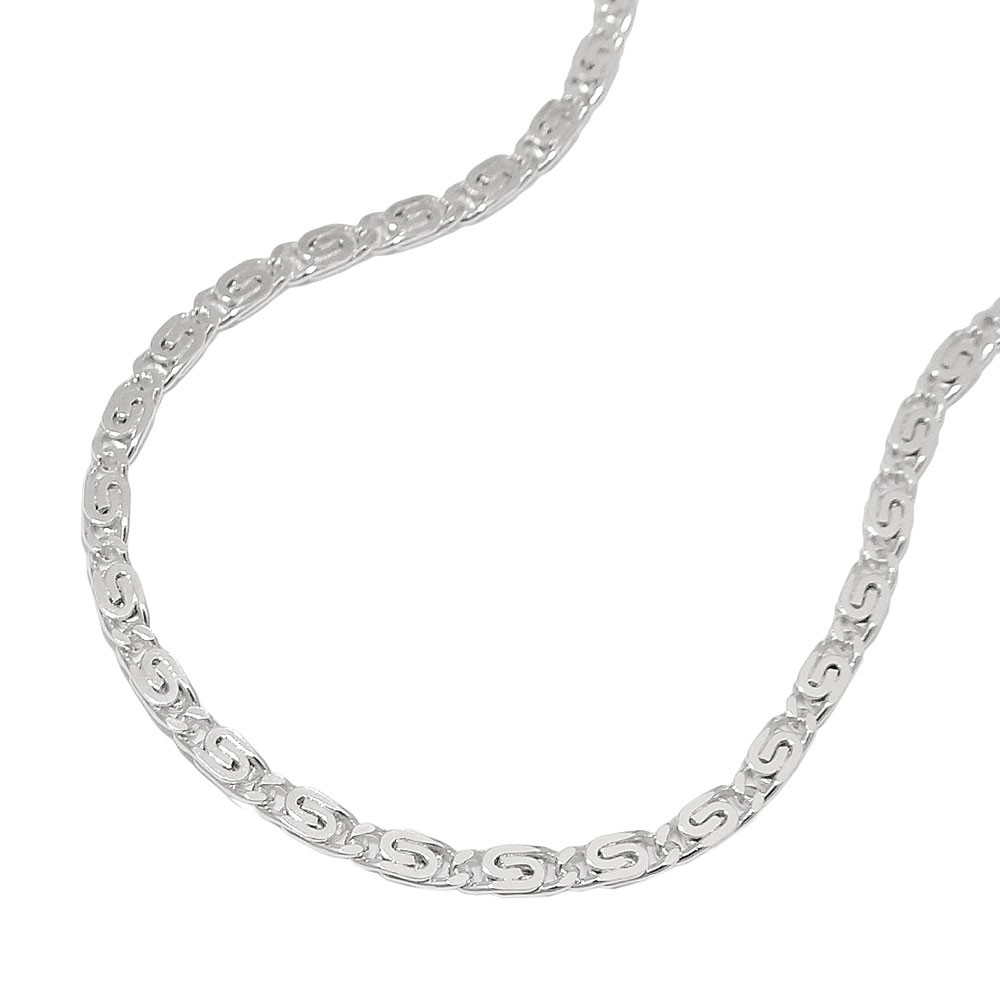 Halskette S-Panzer diamantiert 925 Sterlingsilber 42cm