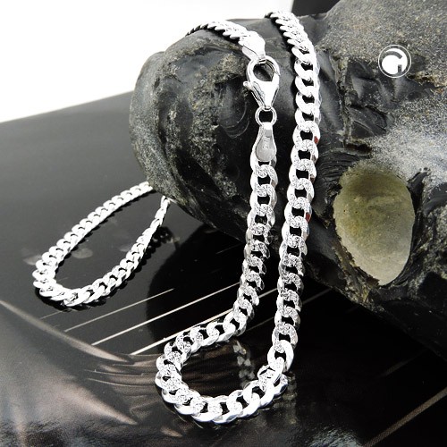Armband Panzer flach Muster 925 Sterlingsilber