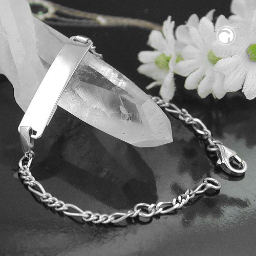 Schildband für Kinder Figaro 925 Sterlingsilber