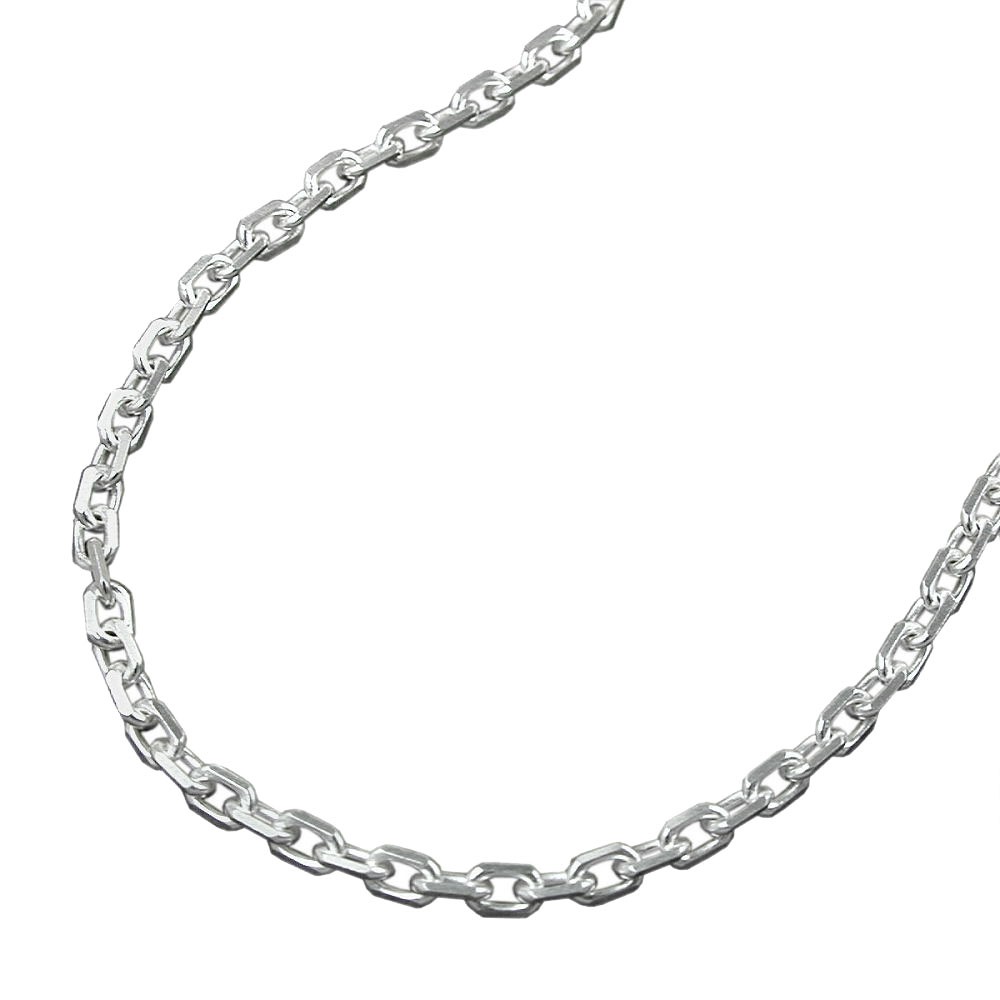 Halskette Anker 8x diamantiert 925 Sterlingsilber 42cm