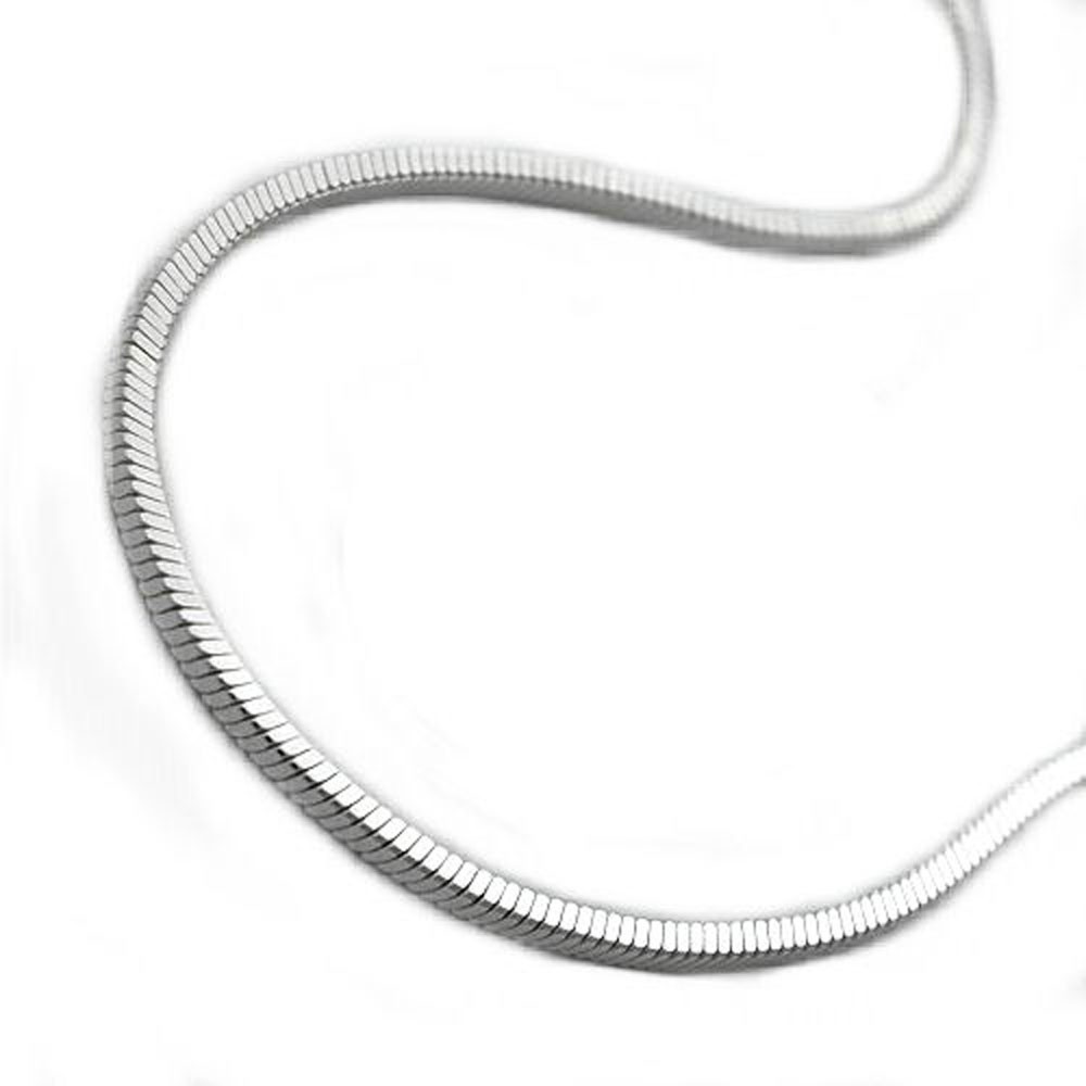 Halskette Schlange vierkant 925 Sterlingsilber 50cm