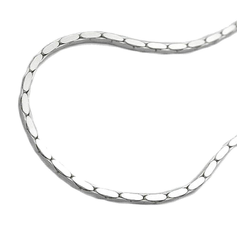 Halskette Kobra 4x diamantiert 925 Sterlingsilber 45cm