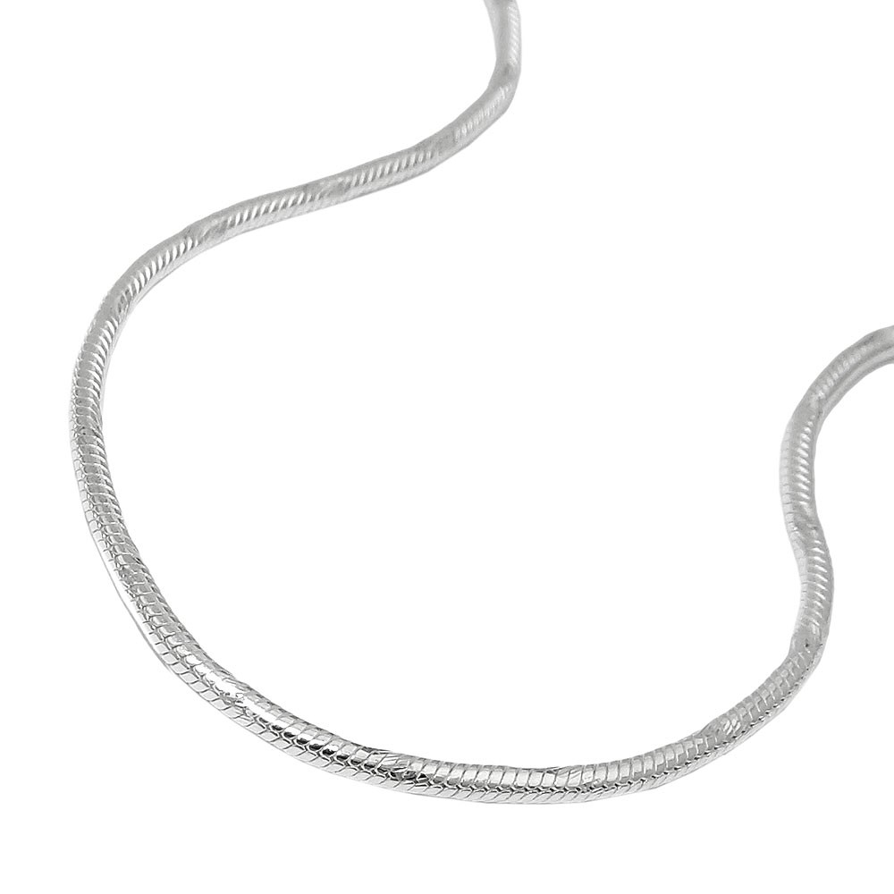 Halskette Schlange diamantiert 925 Sterlingsilber 50cm