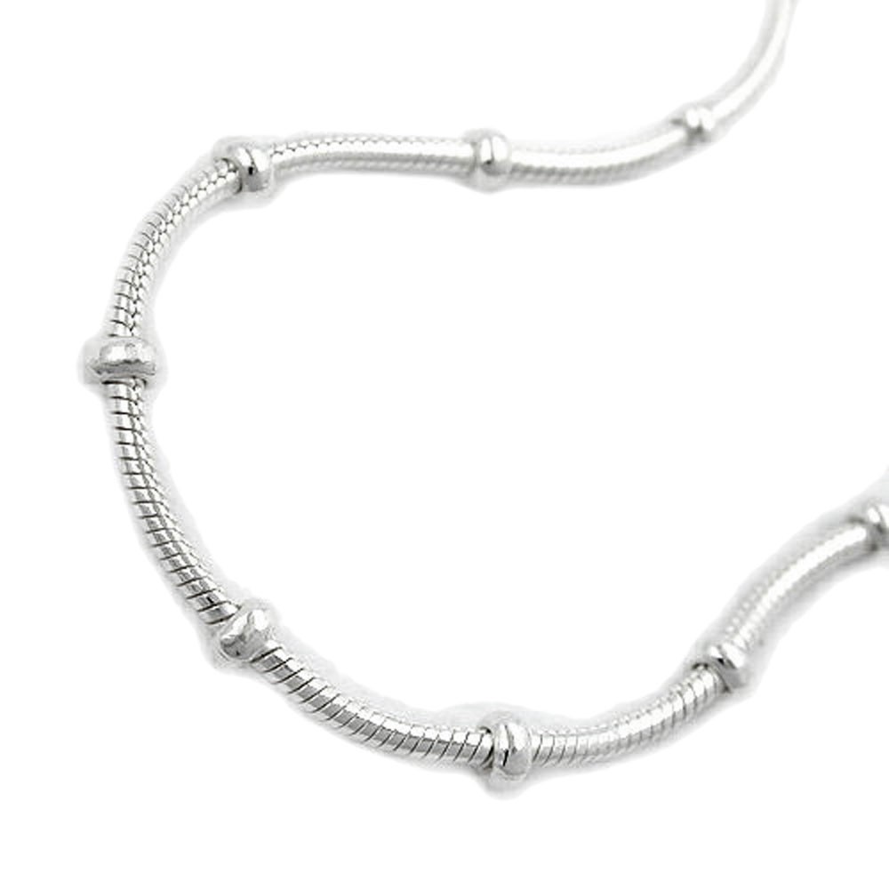 Halskette Schlange symmetrisch 925 Sterlingsilber 50cm