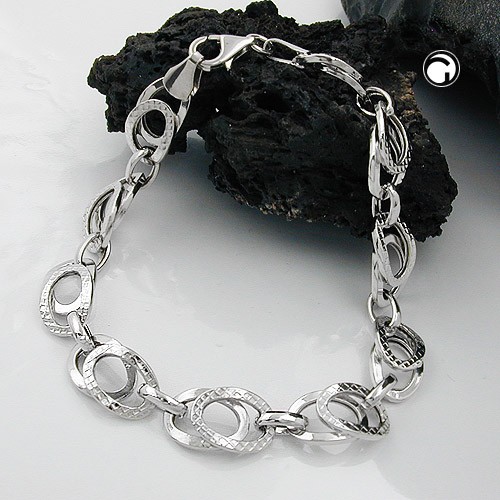 Armband Fantasie rhodiniert 925 Sterlingsilber