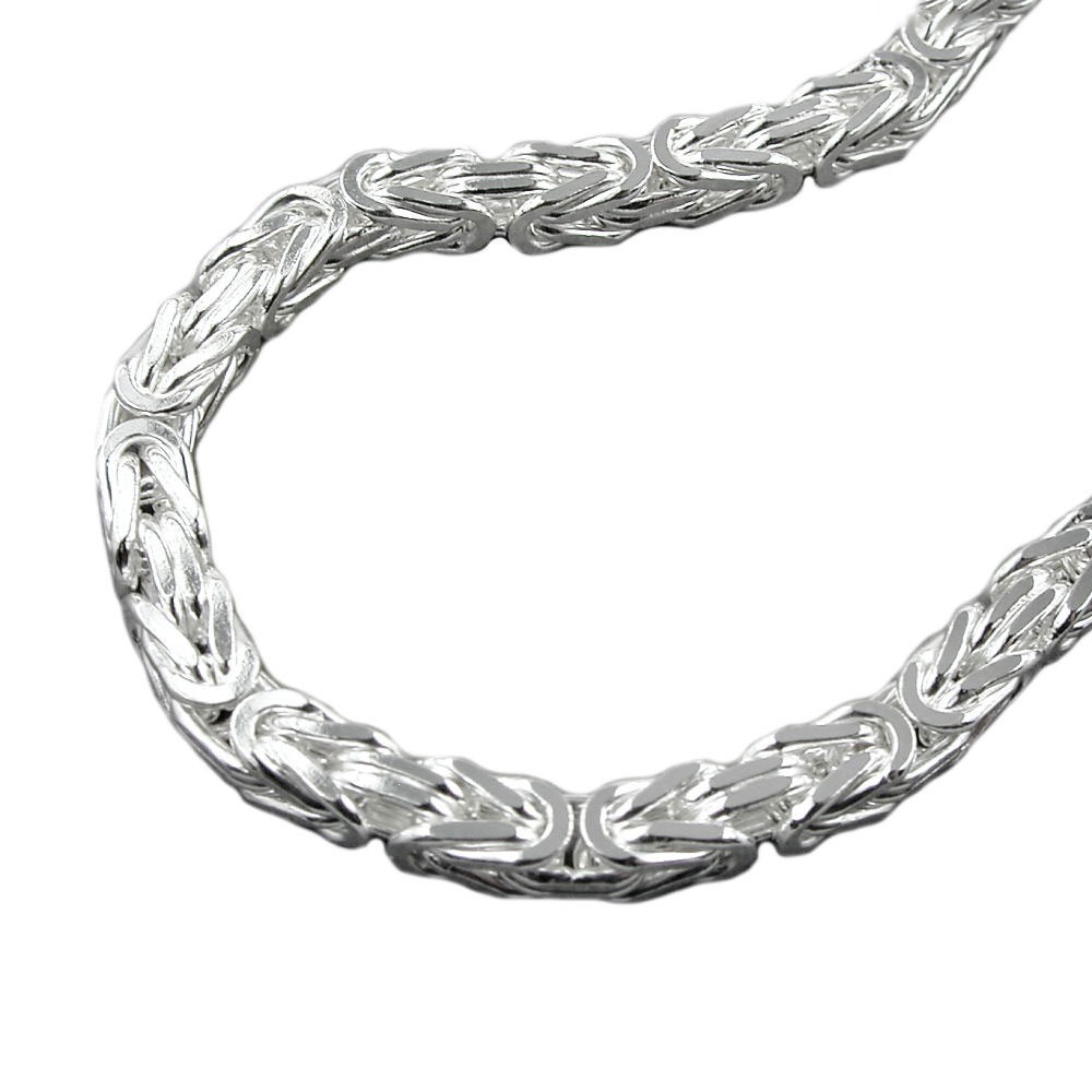 Halskette 6mm KönigsHalskette 925 Sterlingsilber 80cm
