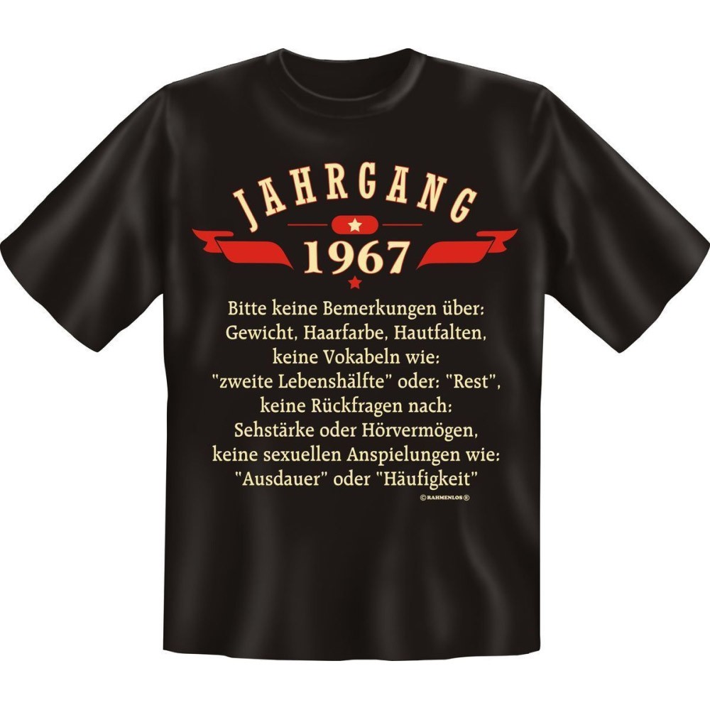 Fun T-Shirt - Jahrgang 67