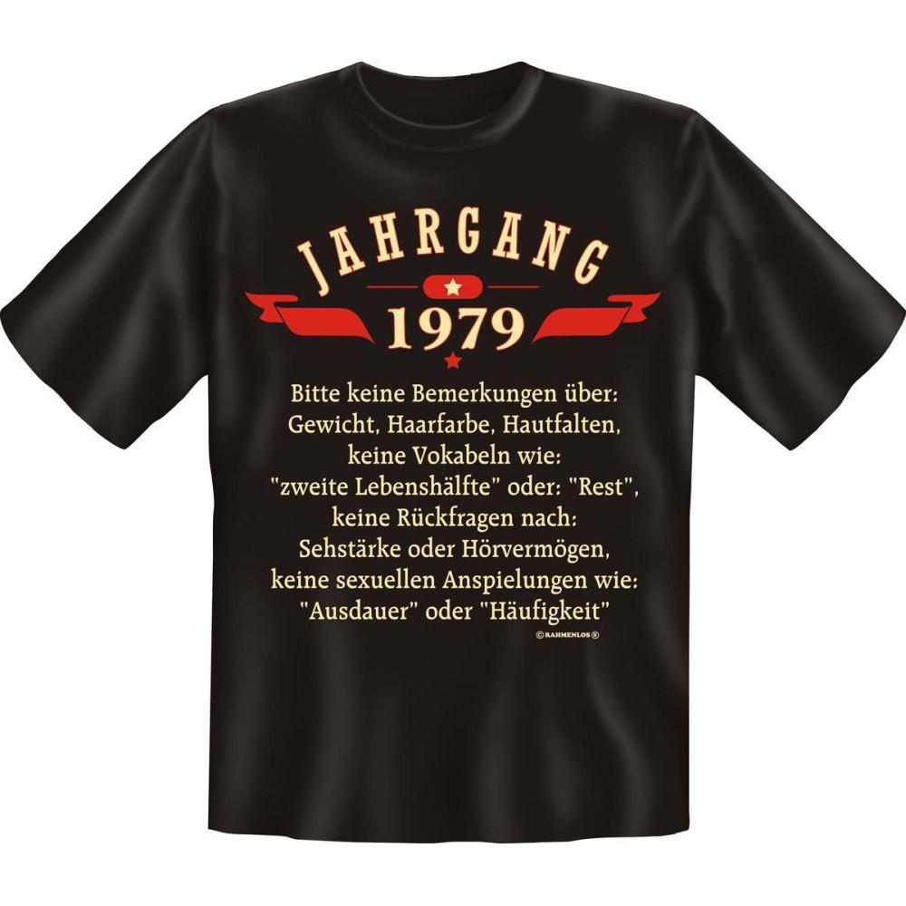 Fun T-Shirt - Jahrgang 79