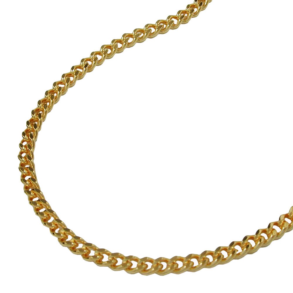 Halskette PanzerHalskette 2x diamantiert Americ Double 50cm
