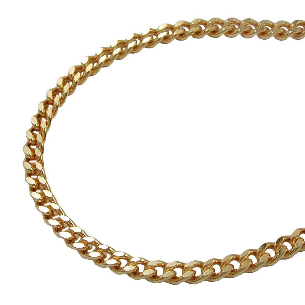 Kette Flachpanzer vergoldet AMD 55cm
