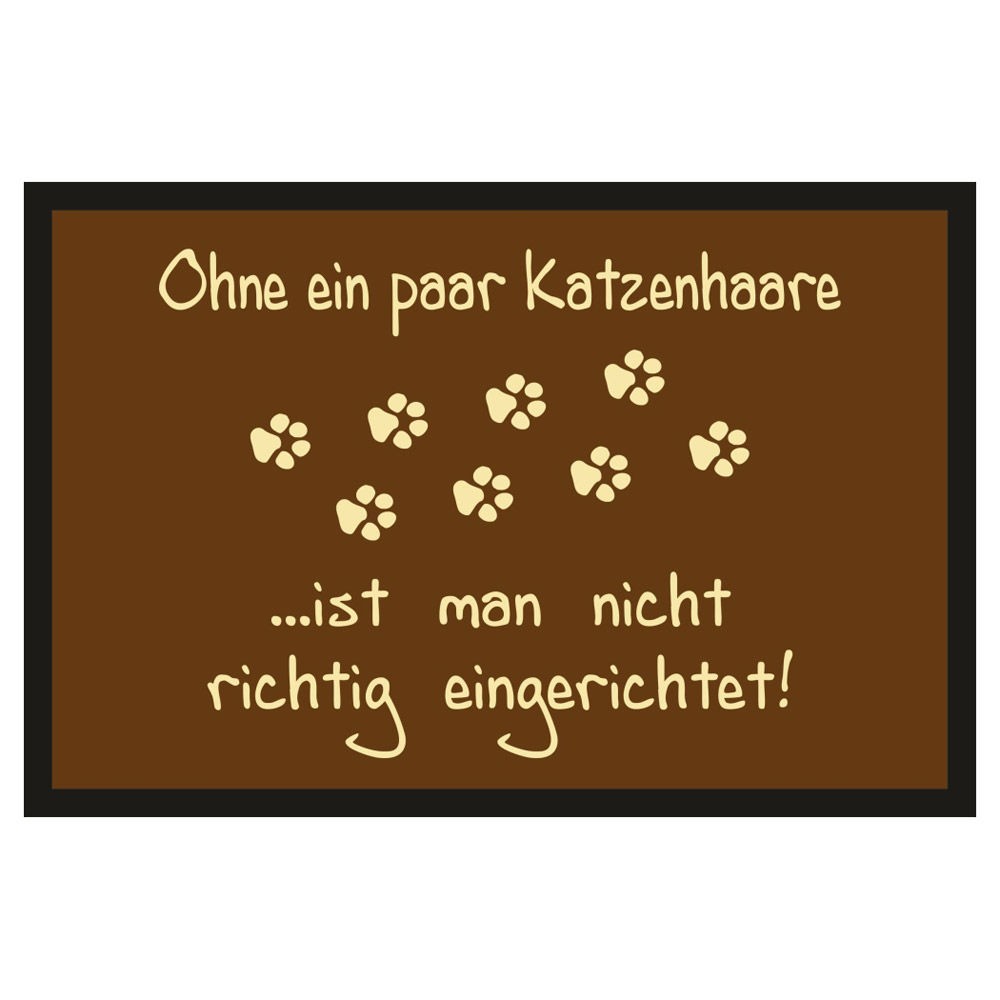 Fußmatte Türmatte Fußabtreter - Katzenhaare