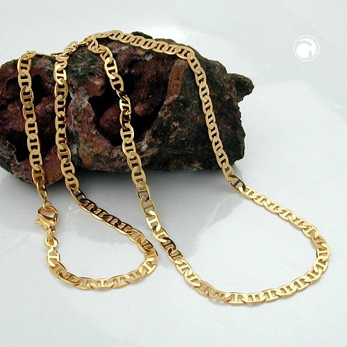 Armband Stegpanzer vergoldet Americ Double