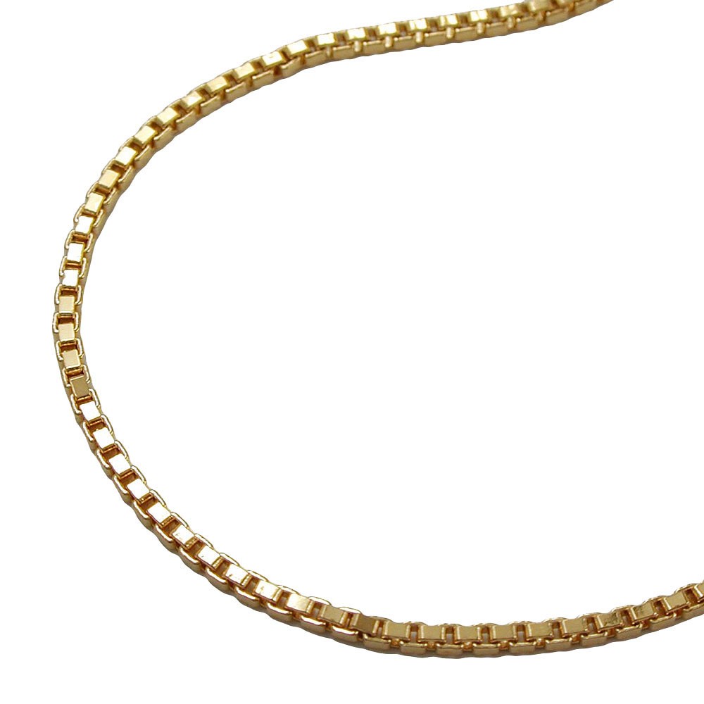 Halskette 12mm Venezianer vergoldet Americ Double 50cm