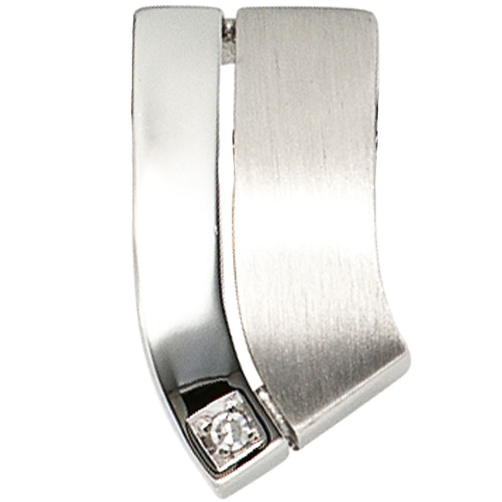 Anhänger 585 Weißgold 1 Diamant 0,01ct. Weißgoldanhänger