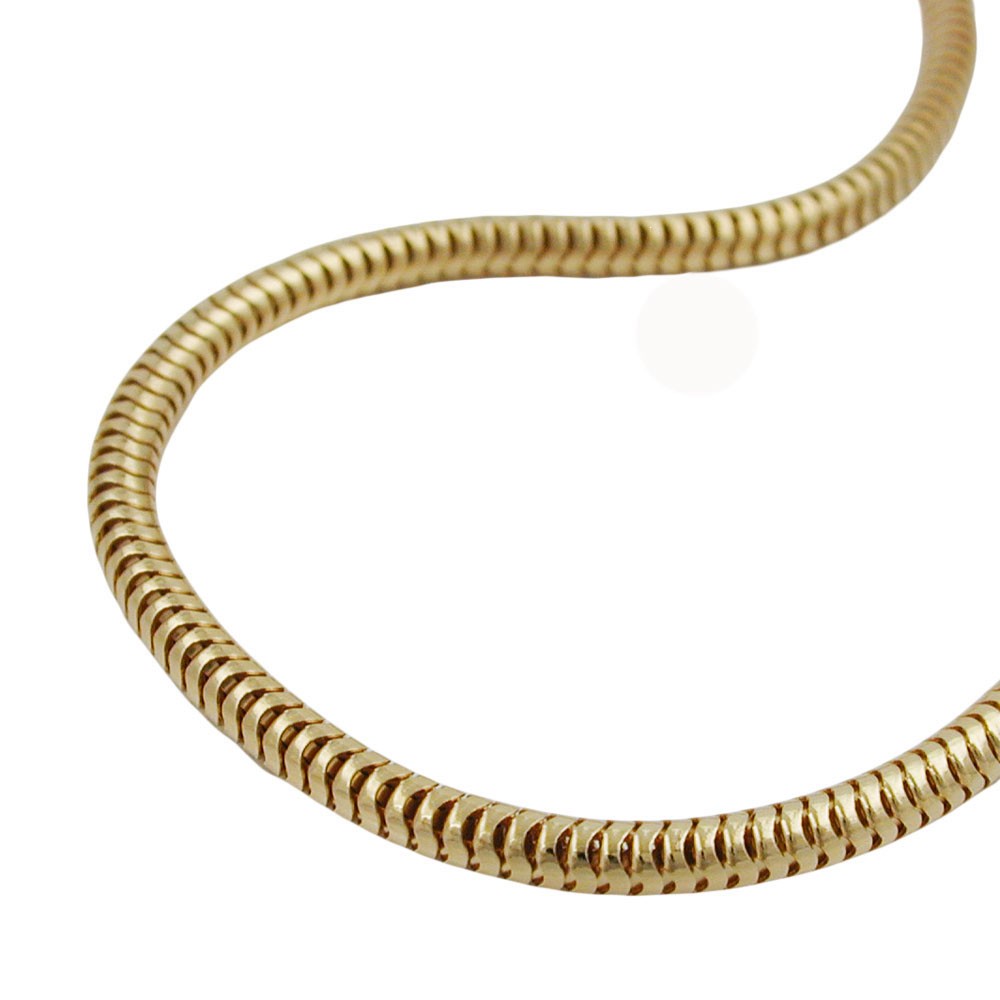 Halskette 24mm SchlangenHalskette glatt Americ Double 38cm