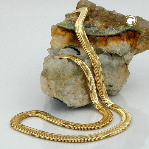 Armband 6x2mm Schlange flach Americ Double