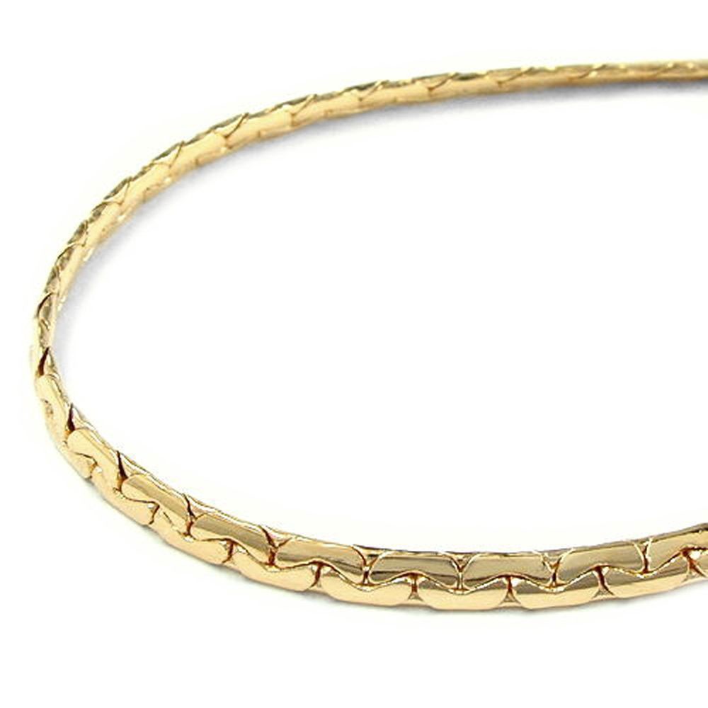 Halskette AnkerHalskette oval gedrückt Americ Double 40cm
