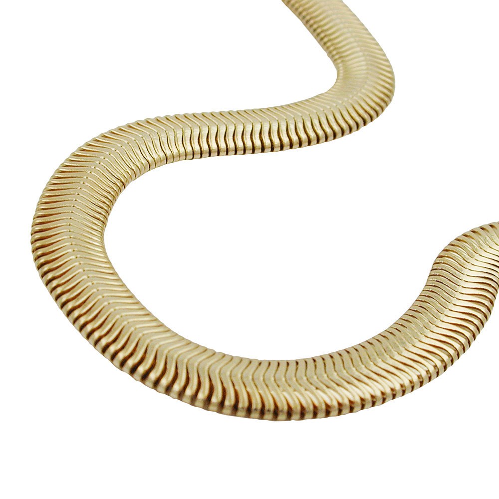 Halskette 6x2mm Schlange flach Americ Double 45cm