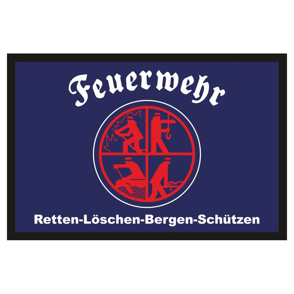 Fußmatte Türmatte Fußabtreter - Feuerwehr Logo
