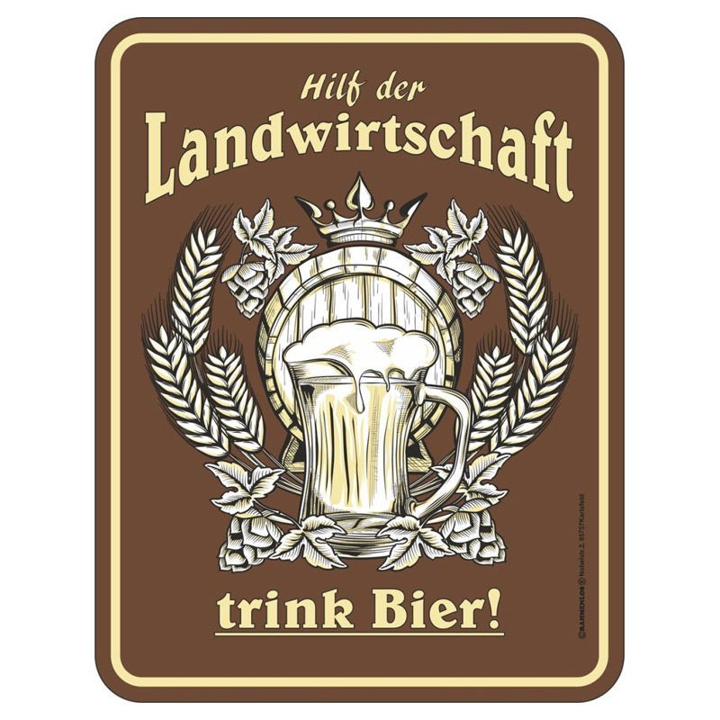 Magnetschild - Hilf der Landwirtschaft