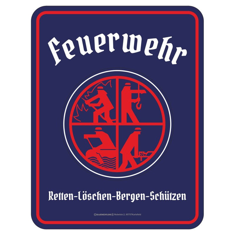 Magnetschild - Feuerwehr Logo
