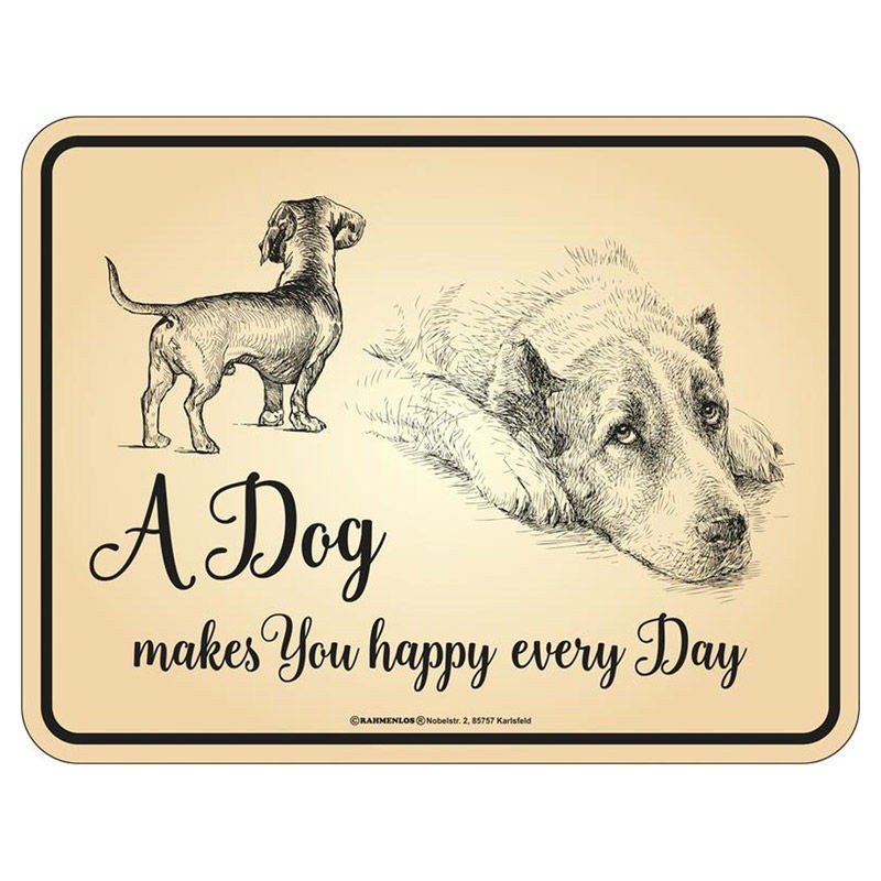 Magnetschild - Dog every day