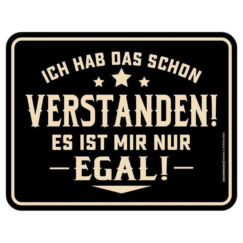Magnetschild - verstanden