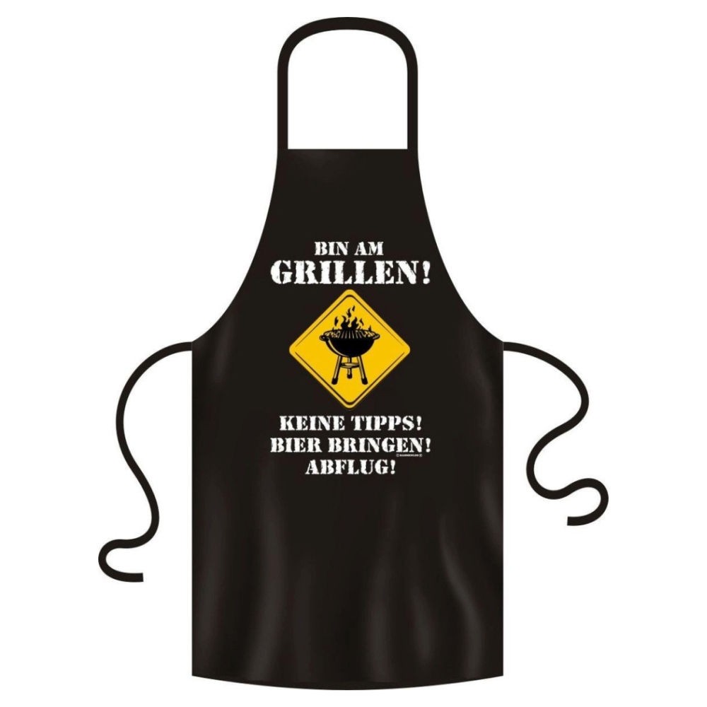 Schürze Küche & Grill - Bin am Grillen