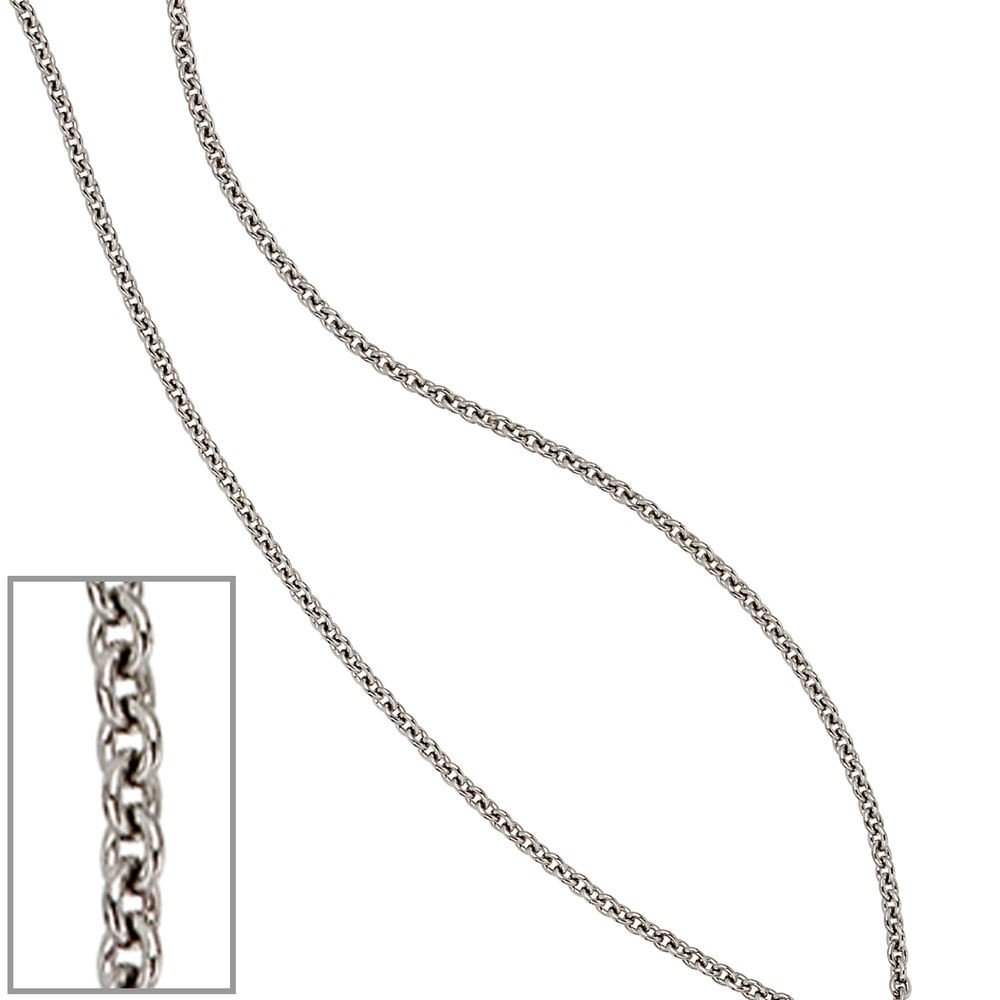 Halskette Kette 950 Platin 45cm Platinkette Karabiner