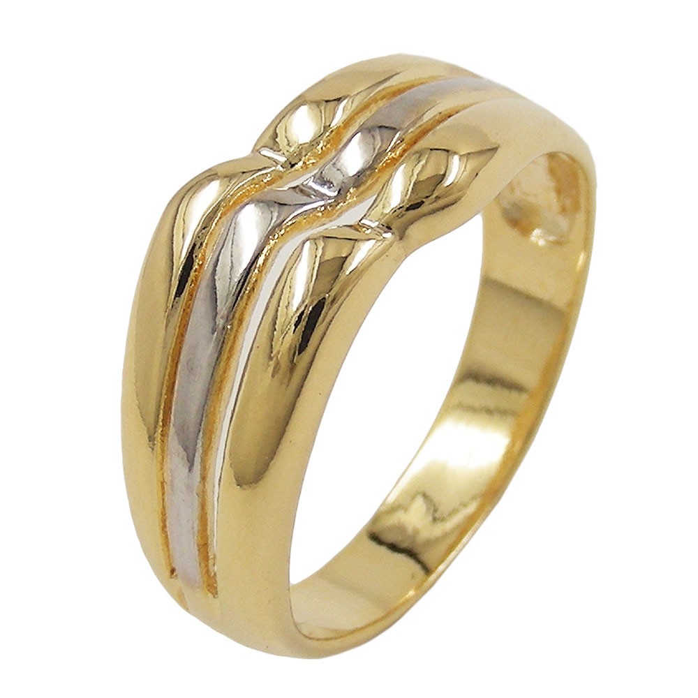 Ring gold-plattiert 3-streifig