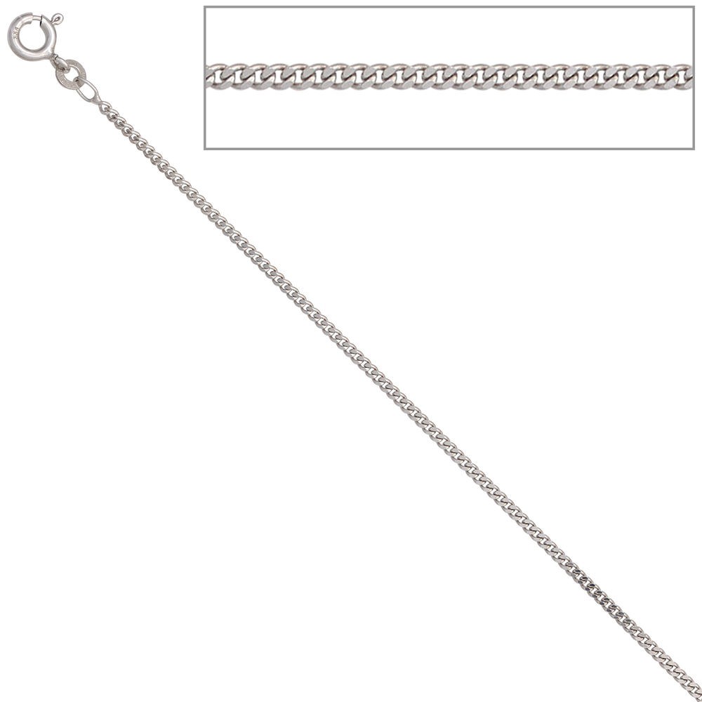 Panzerkette 333 Weißgold 1,7mm 42cm Gold Kette Halskette Weißgoldkette