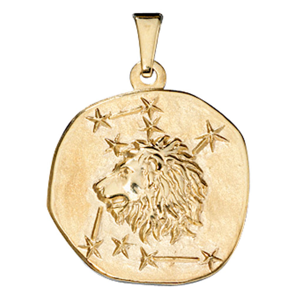 Anhänger Sternzeichen Löwe 333 Gelbgold Sternzeichenanhänger