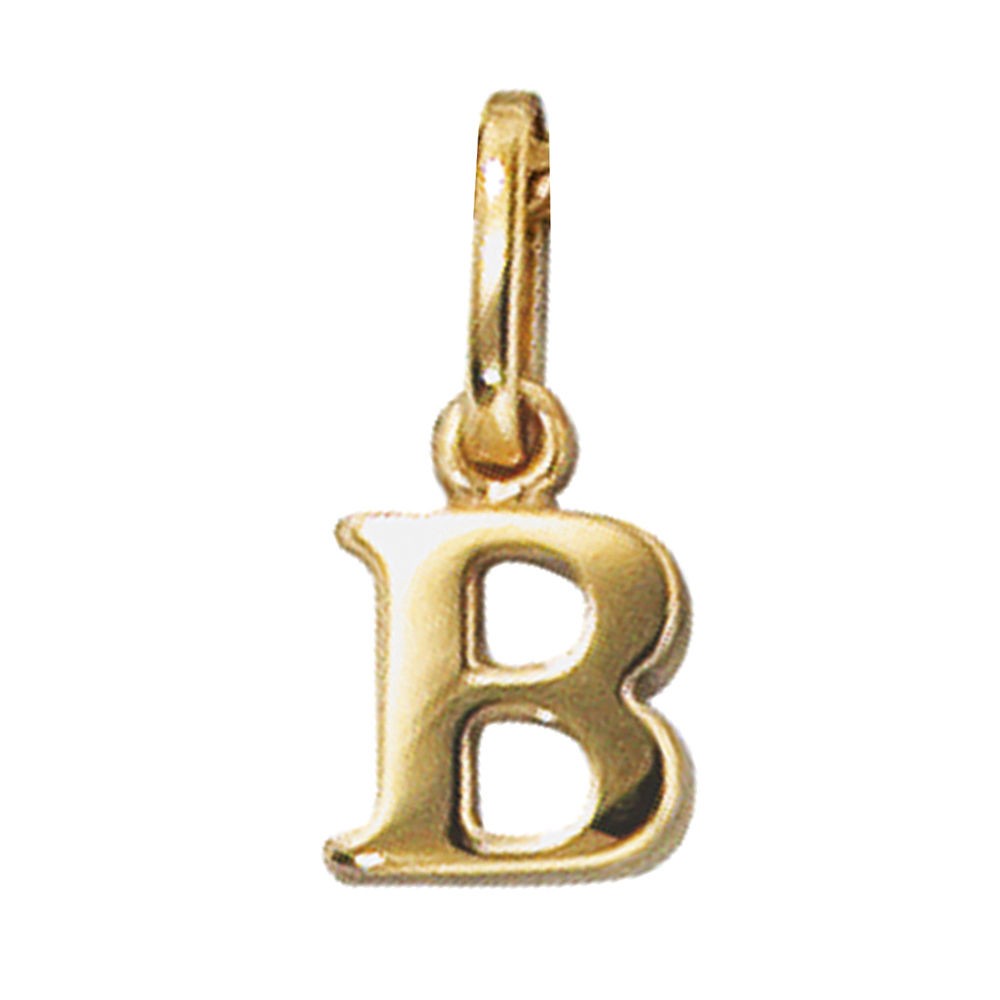 Anhänger Buchstabe B 333 Gelbgold Buchstabenanhänger