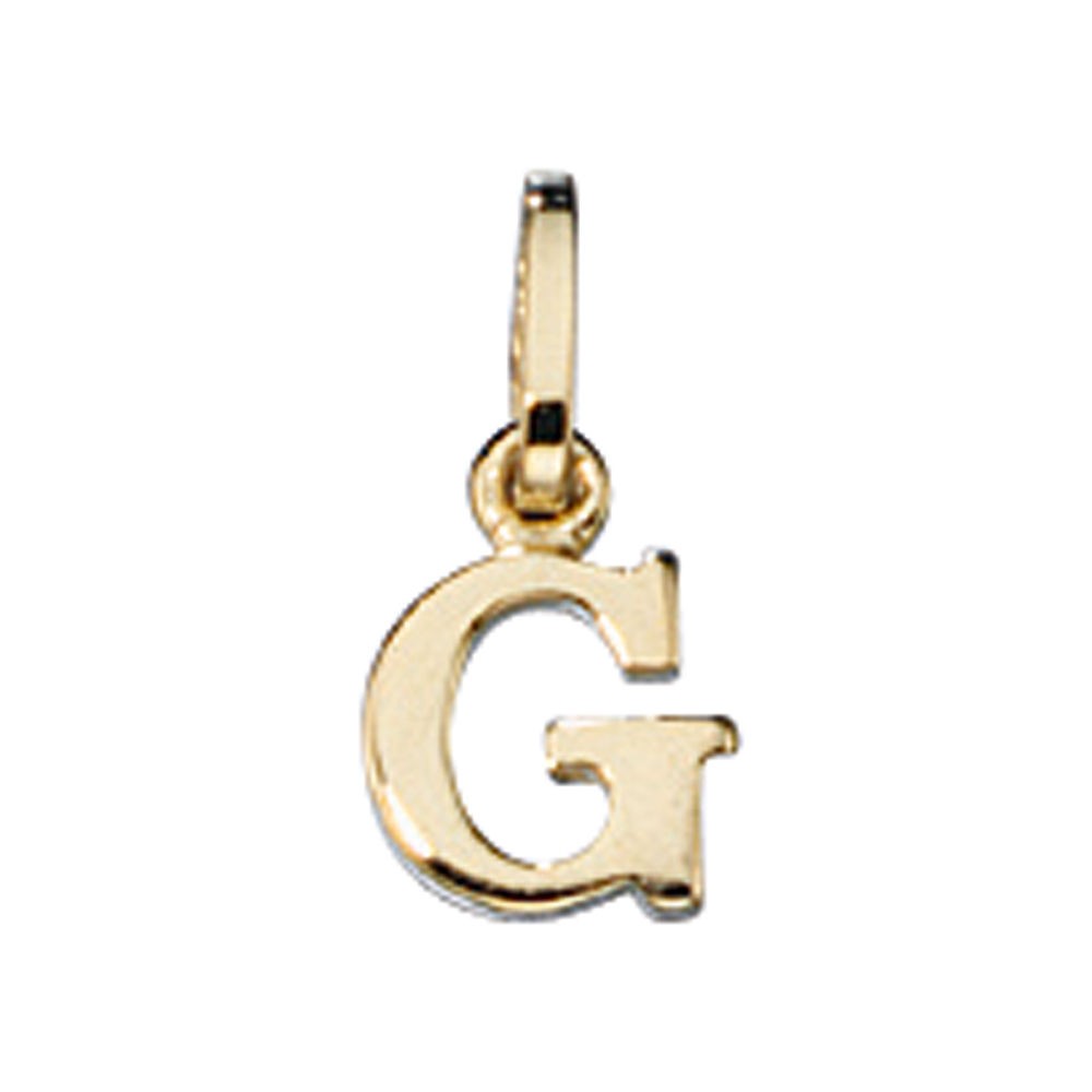 Anhänger Buchstabe G 333 Gelbgold Buchstabenanhänger