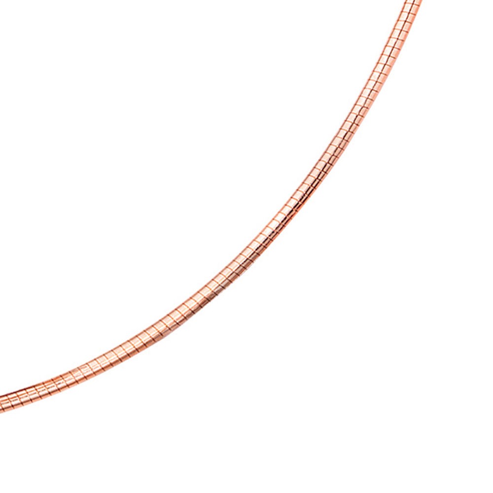 Halsreif 585 Rotgold 1,8mm 42cm Gold Kette Halskette Rotgoldhalsreif Karabiner