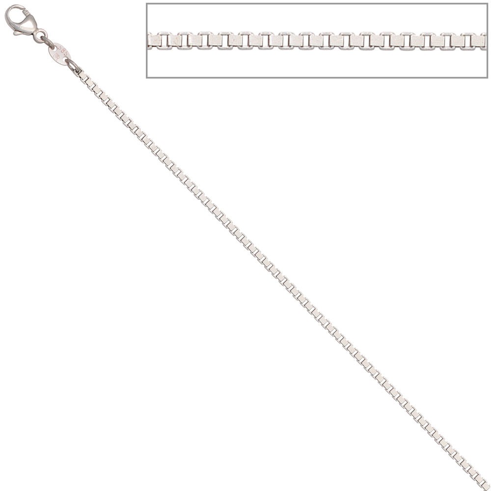 Venezianerkette 585 Weißgold 1,5mm 40cm Gold Kette Halskette Weißgoldkette