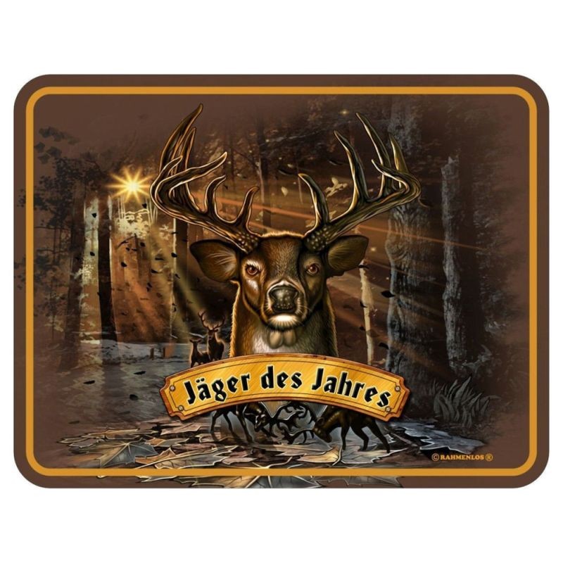 geprägtes Blechschild - Jäger des Jahres