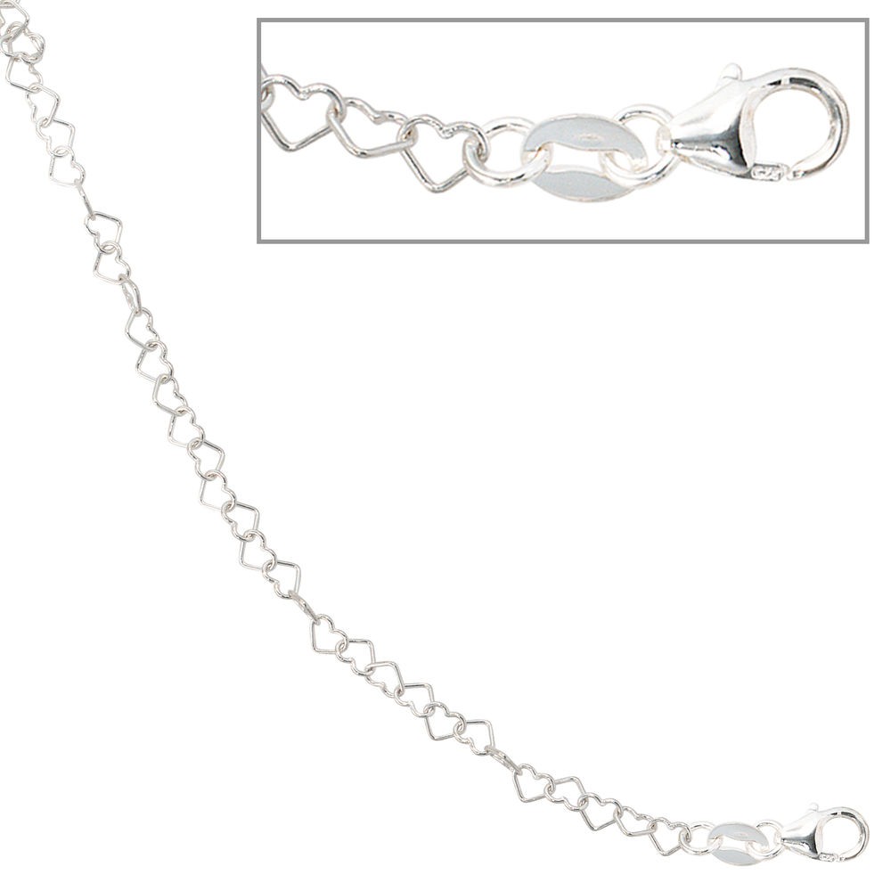 Kinder Armband Herzen Herzchen 925 Silber 14,5cm Herzarmband Kinderarmband
