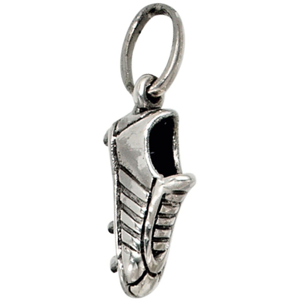 Kinder Anhänger Fußball Fußballschuh 925 Sterling Silber Kinderanhänger
