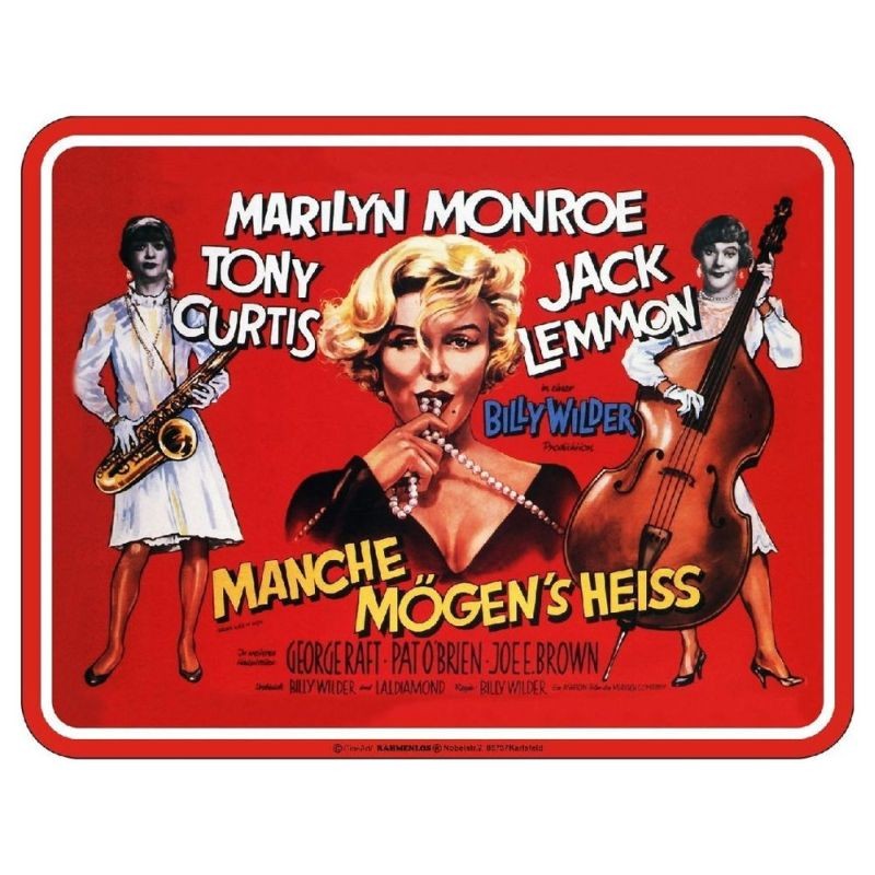 geprägtes Blechschild Manche mögen`s heiß Marilyn Monroe