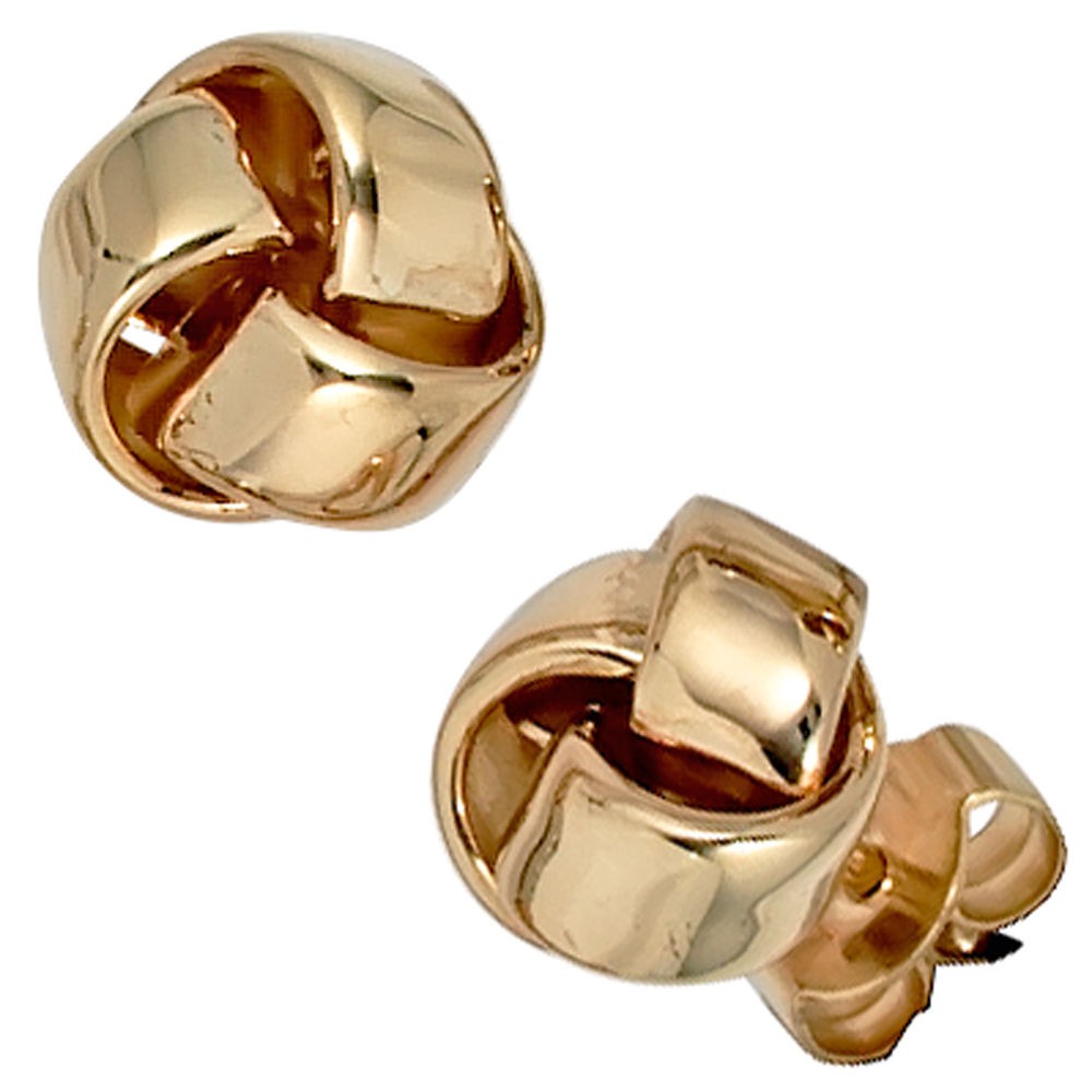 Ohrstecker Knoten 585 Gelbgold Ohrringe Goldohrstecker Goldohrringe
