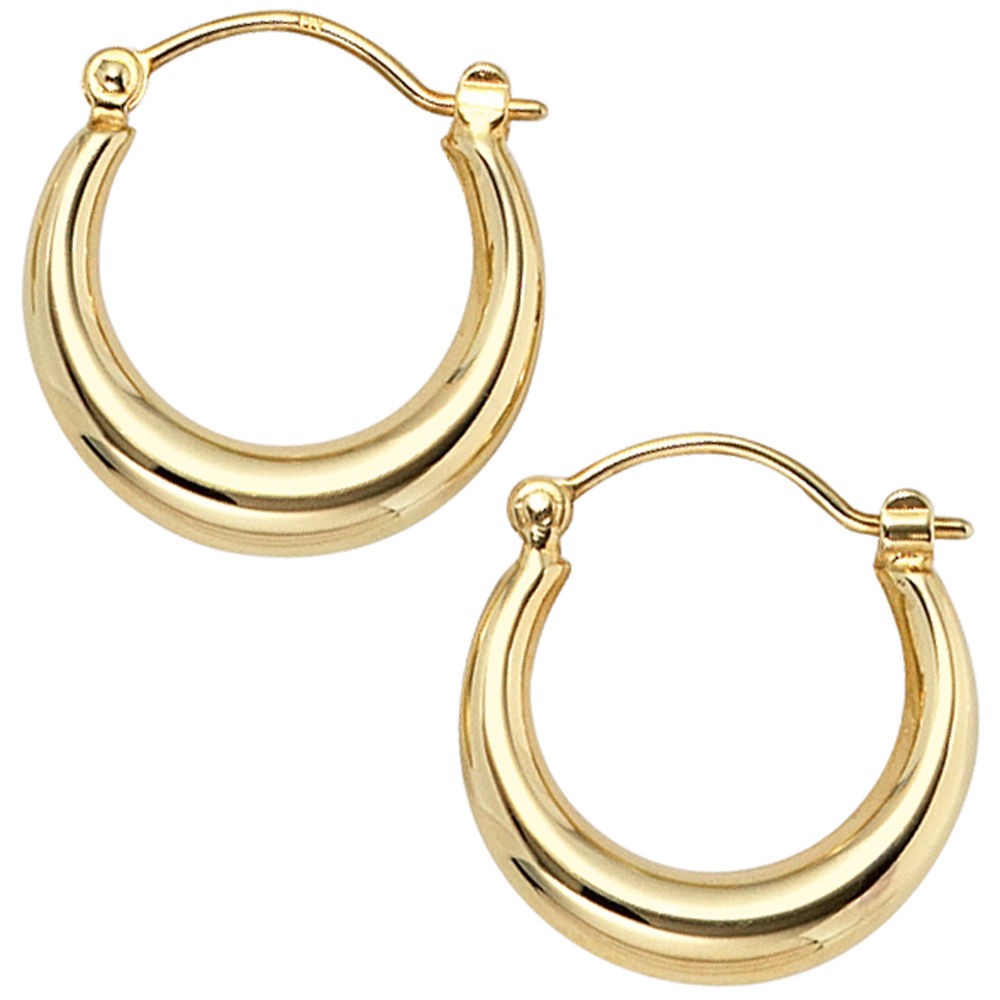 Creolen rund 333 Gelbgold Ohrringe Goldohrringe Goldcreolen